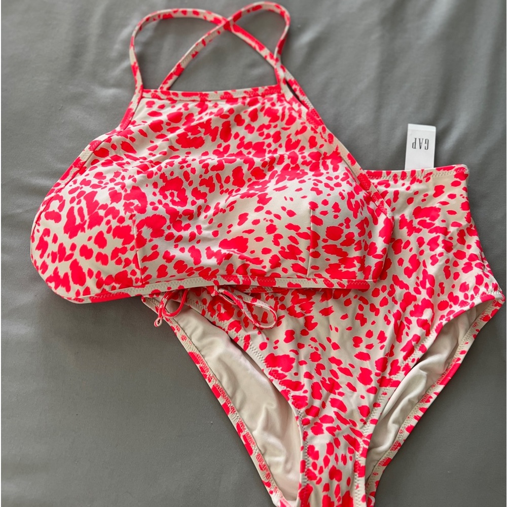 High-neck Bikini top with high rise bottom (multisized)